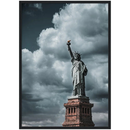 Statue of Liberty Clouds Wall Art - Luxury Art Canvas