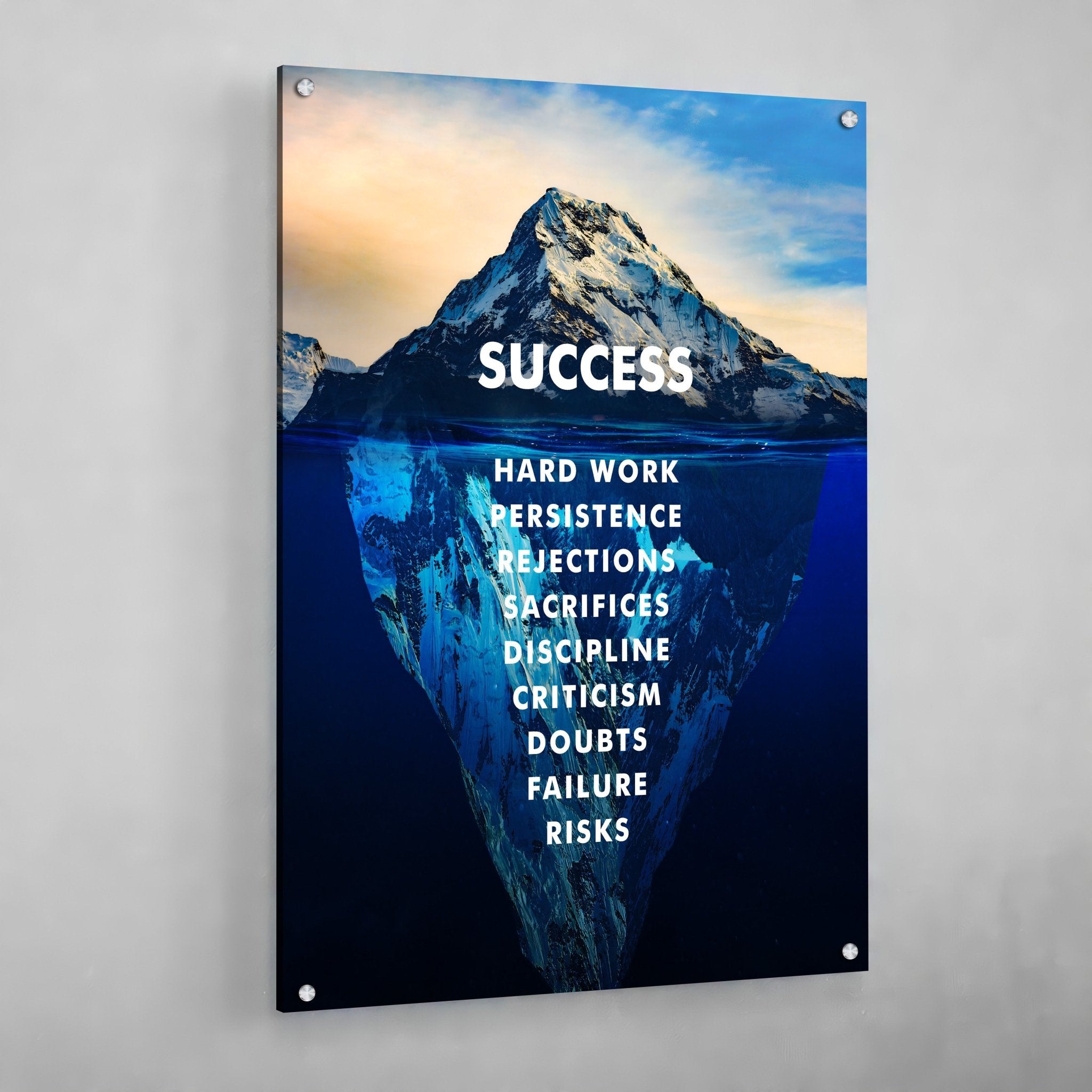 Success Iceberg Canvas - Luxury Art Canvas