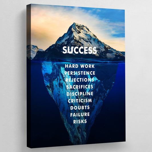 Success Iceberg Canvas - Luxury Art Canvas