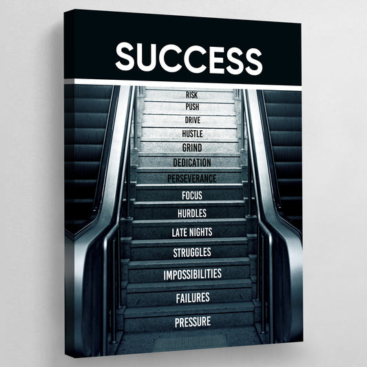 Success Motivational Poster - Luxury Art Canvas