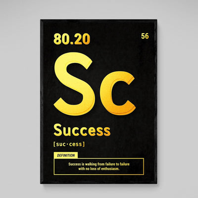 Success Motivational Wall Art - Luxury Art Canvas