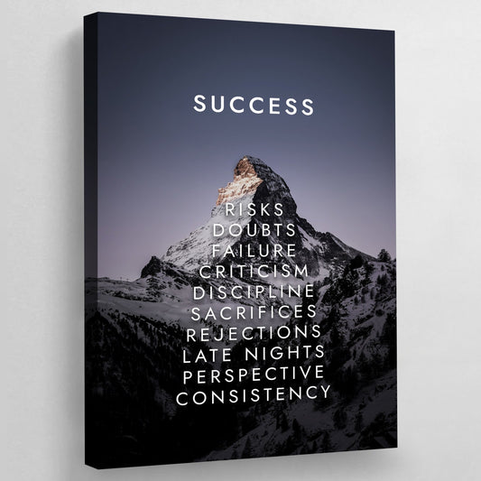 Success Poster - Luxury Art Canvas