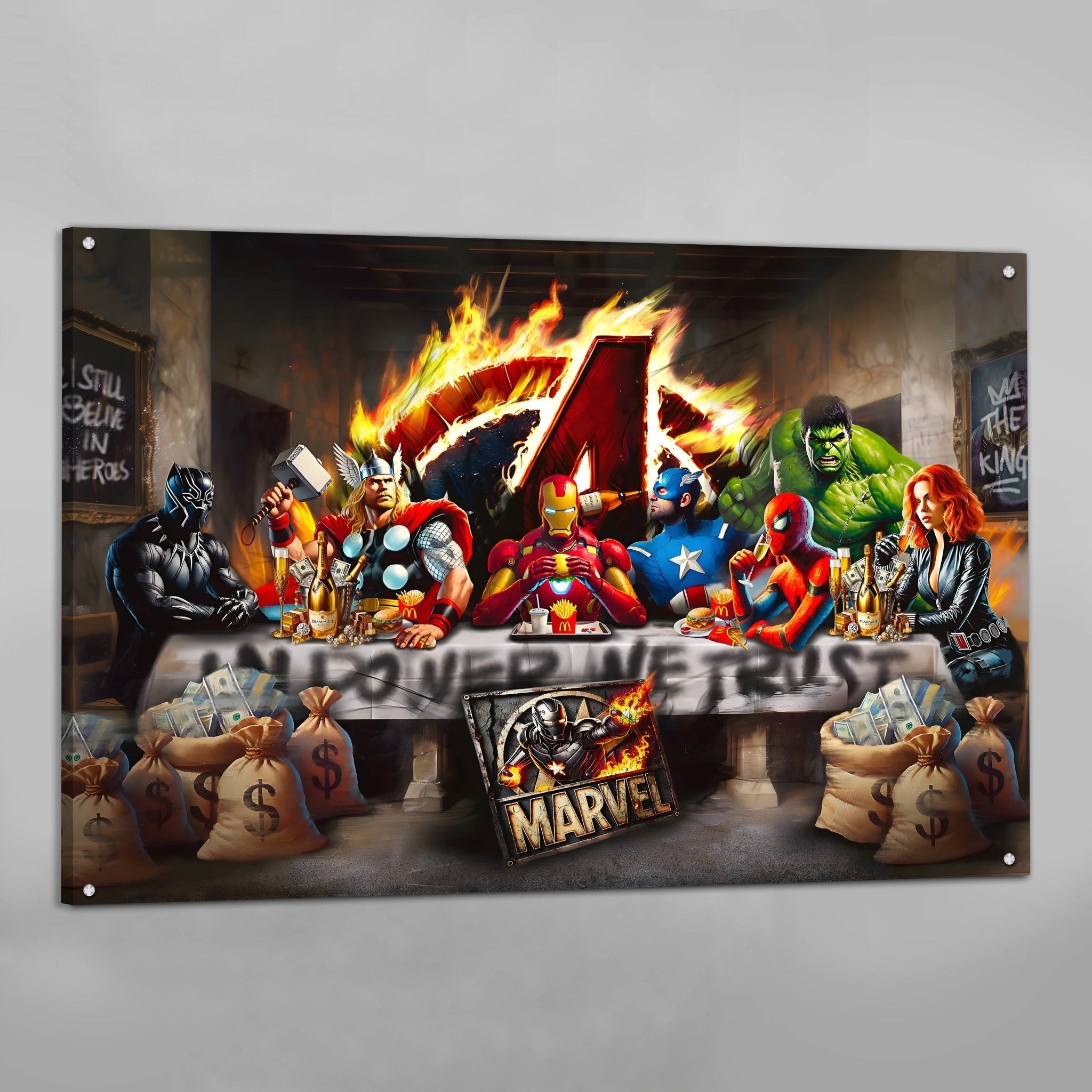 Superheroes Canvas Wall Art - Luxury Art Canvas