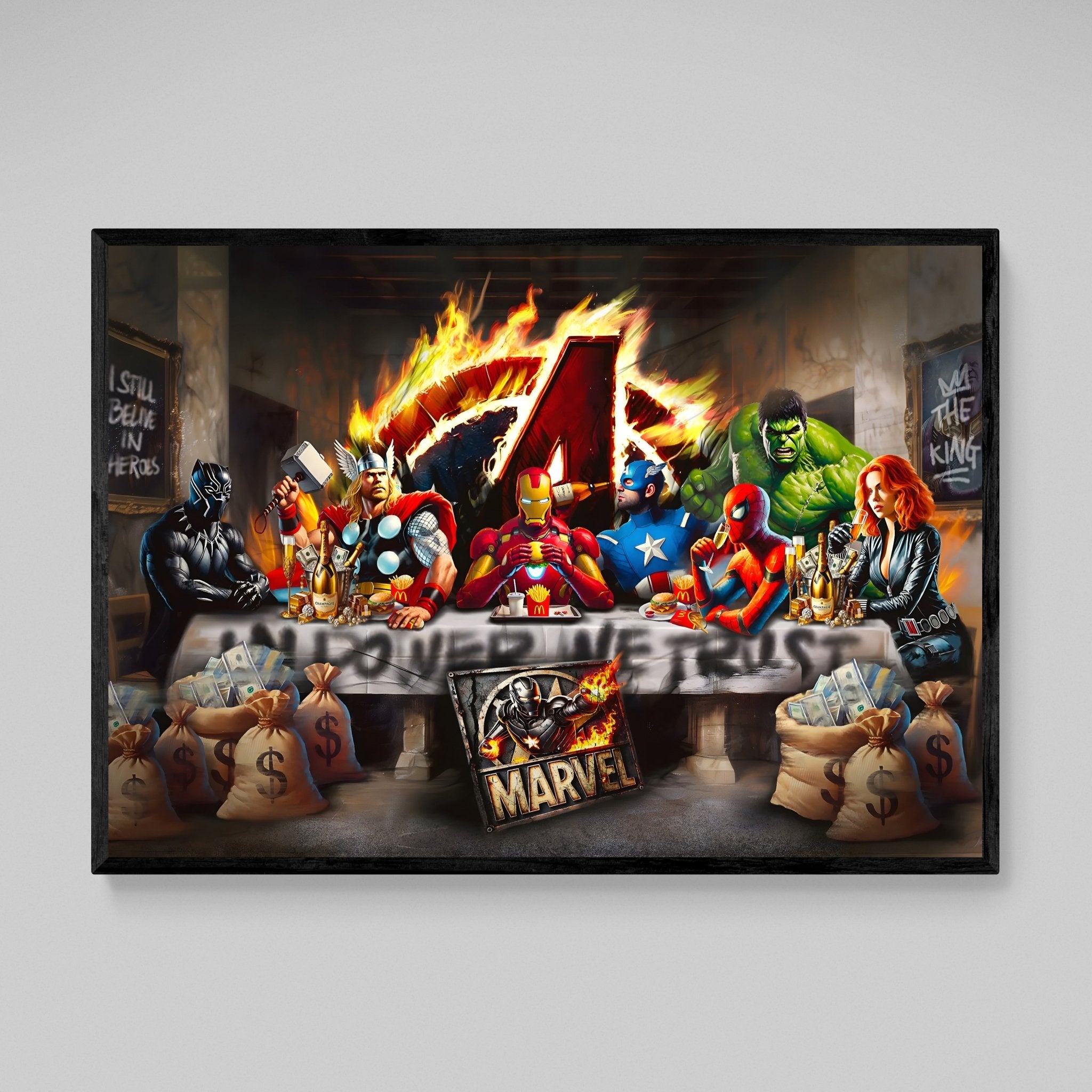 Superheroes Canvas Wall Art - Luxury Art Canvas