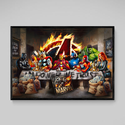 Superheroes Canvas Wall Art - Luxury Art Canvas