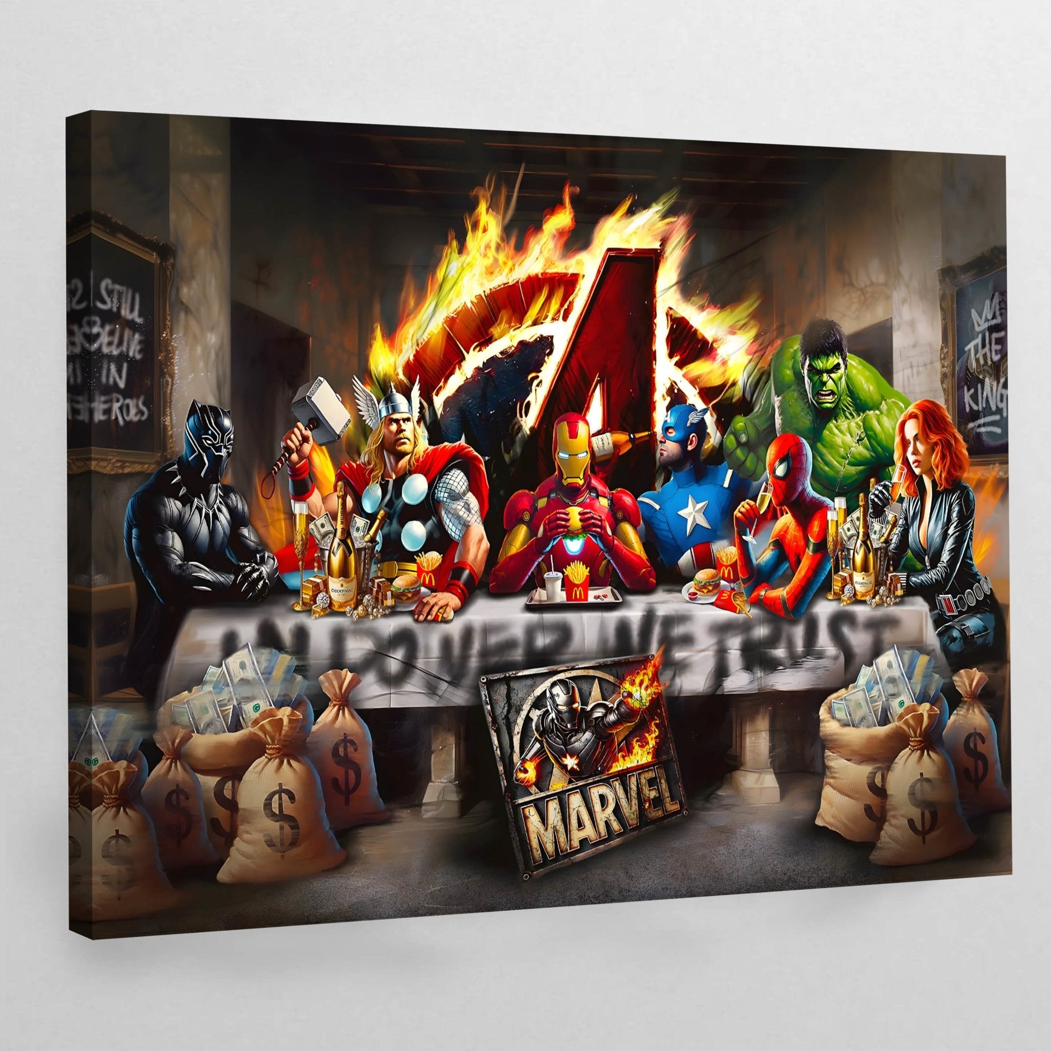 Superheroes Canvas Wall Art - Luxury Art Canvas