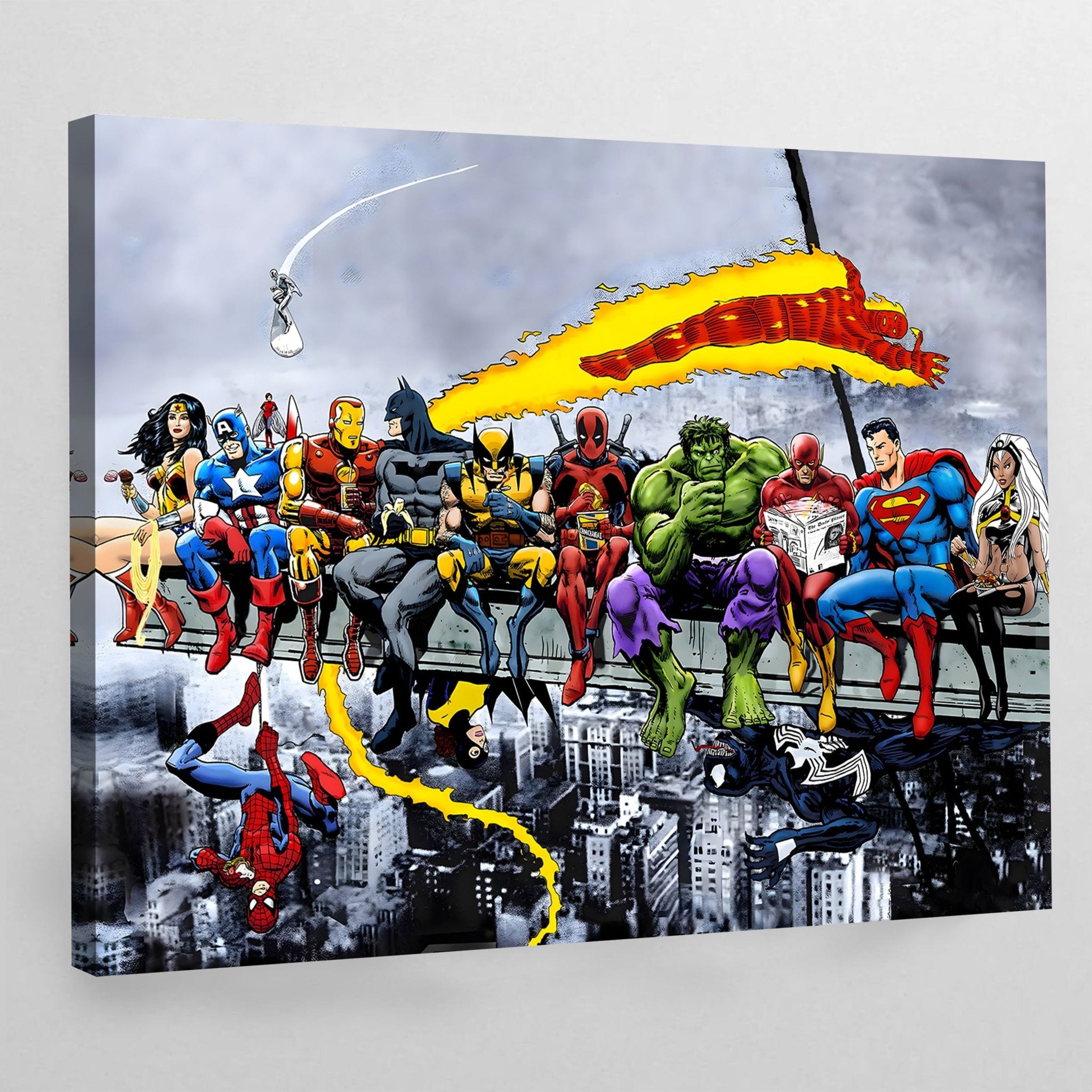 Superheroes Graffiti Wall Art - Luxury Art Canvas