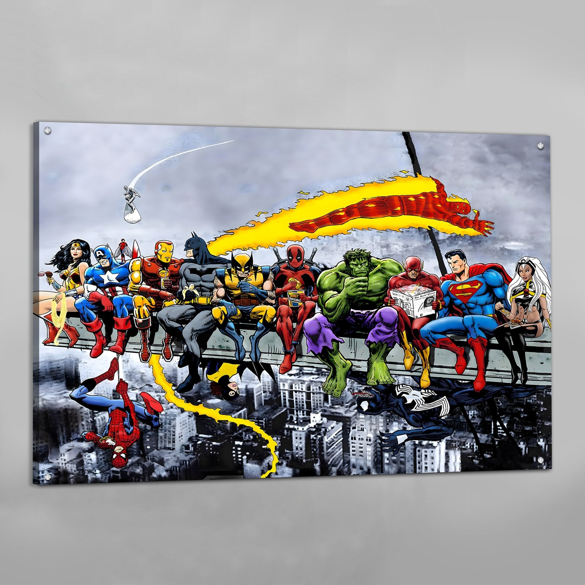 Superheroes Graffiti Wall Art - Luxury Art Canvas
