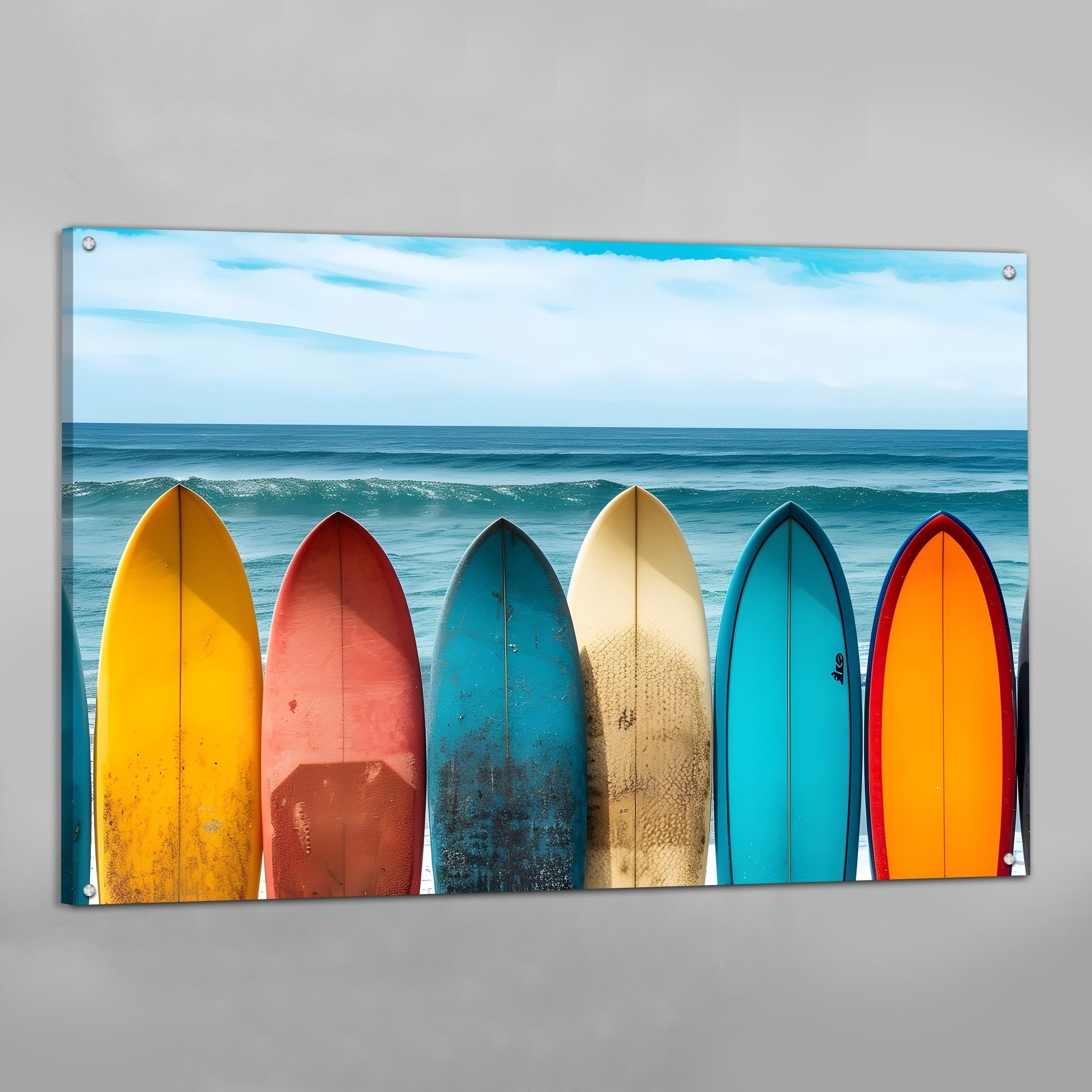 Surf Board Wall Art - Luxury Art Canvas