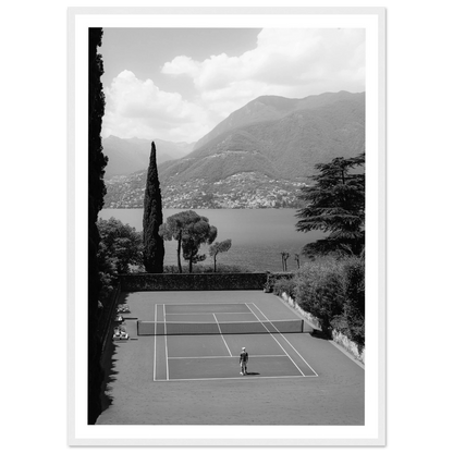 Tennis Black and White Photography Wall Art - Luxury Art Canvas
