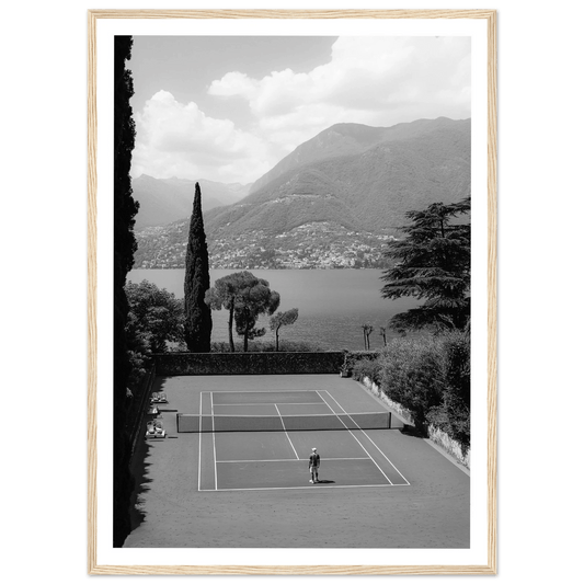Tennis Black and White Photography Wall Art - Luxury Art Canvas