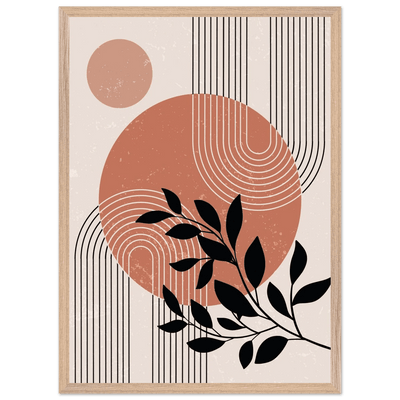 Terracotta Harmony Minimalist Wall Art - Luxury Art Canvas