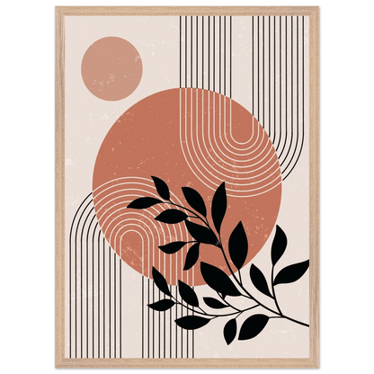 Terracotta Harmony Minimalist Wall Art - Luxury Art Canvas