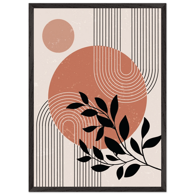 Terracotta Harmony Minimalist Wall Art - Luxury Art Canvas