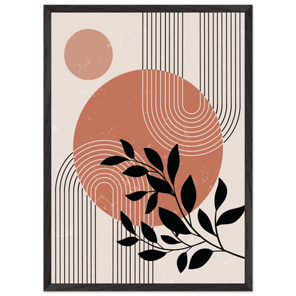 Terracotta Harmony Minimalist Wall Art - Luxury Art Canvas