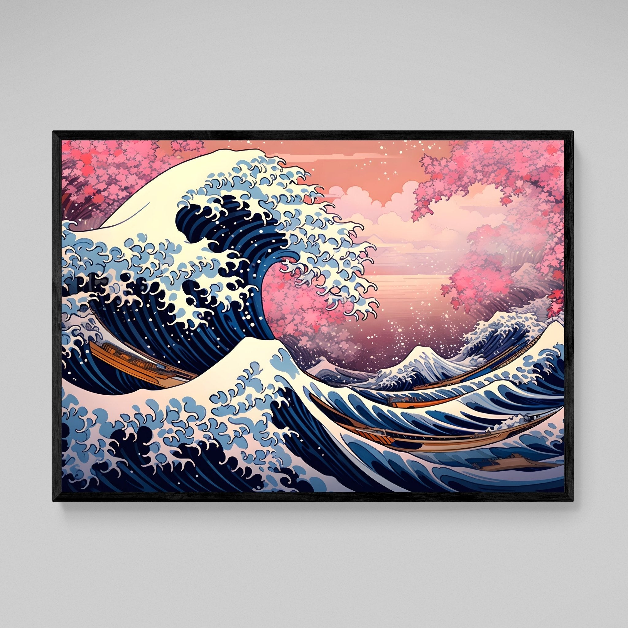The Great Wave Off Kanagawa Modern Canvas - Luxury Art Canvas