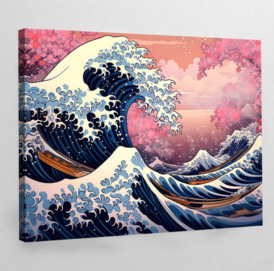 The Great Wave Off Kanagawa Modern Canvas - Luxury Art Canvas