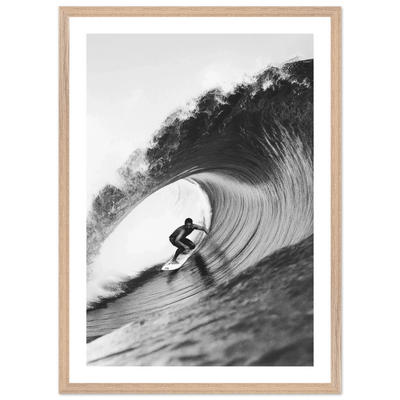 The Perfect Wave Black and White Wall Art - Luxury Art Canvas