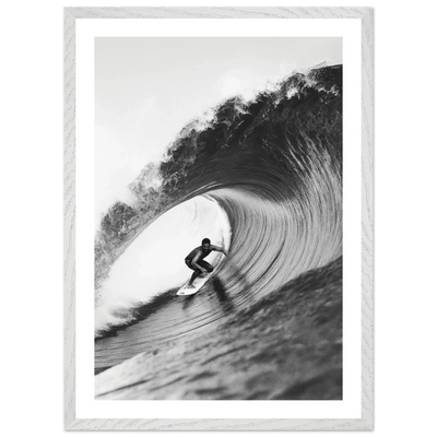The Perfect Wave Black and White Wall Art - Luxury Art Canvas