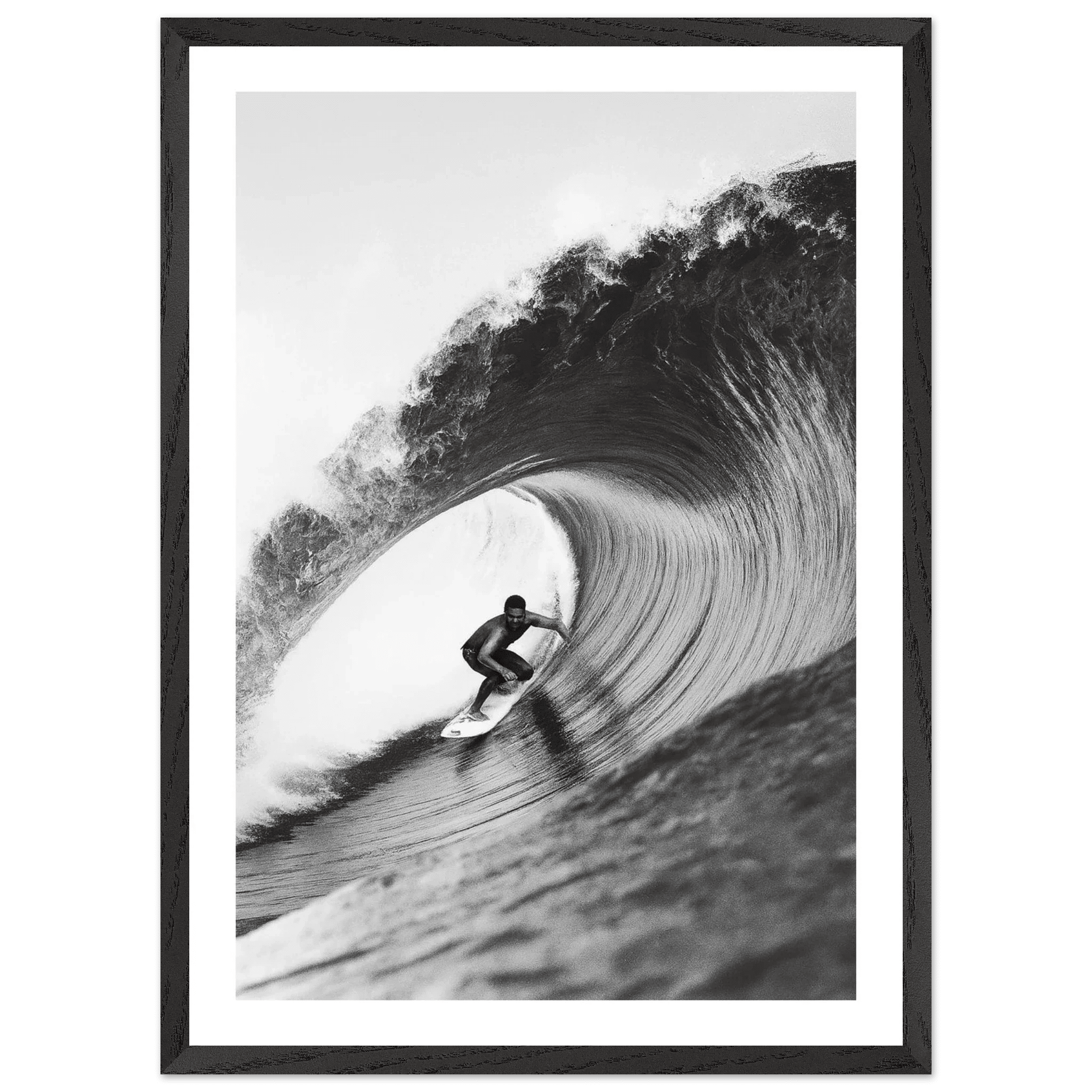 The Perfect Wave Black and White Wall Art - Luxury Art Canvas