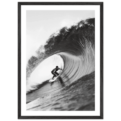 The Perfect Wave Black and White Wall Art - Luxury Art Canvas