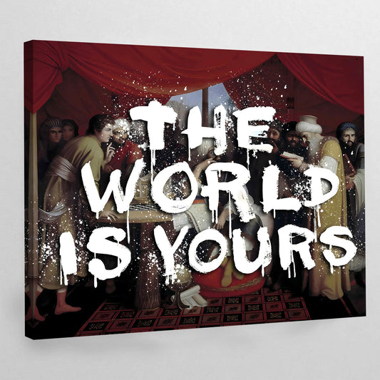 The World Is Yours Canvas Art - Luxury Art Canvas