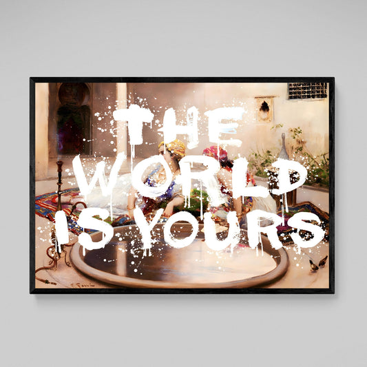 The World Is Yours Canvas Wall Art - Luxury Art Canvas