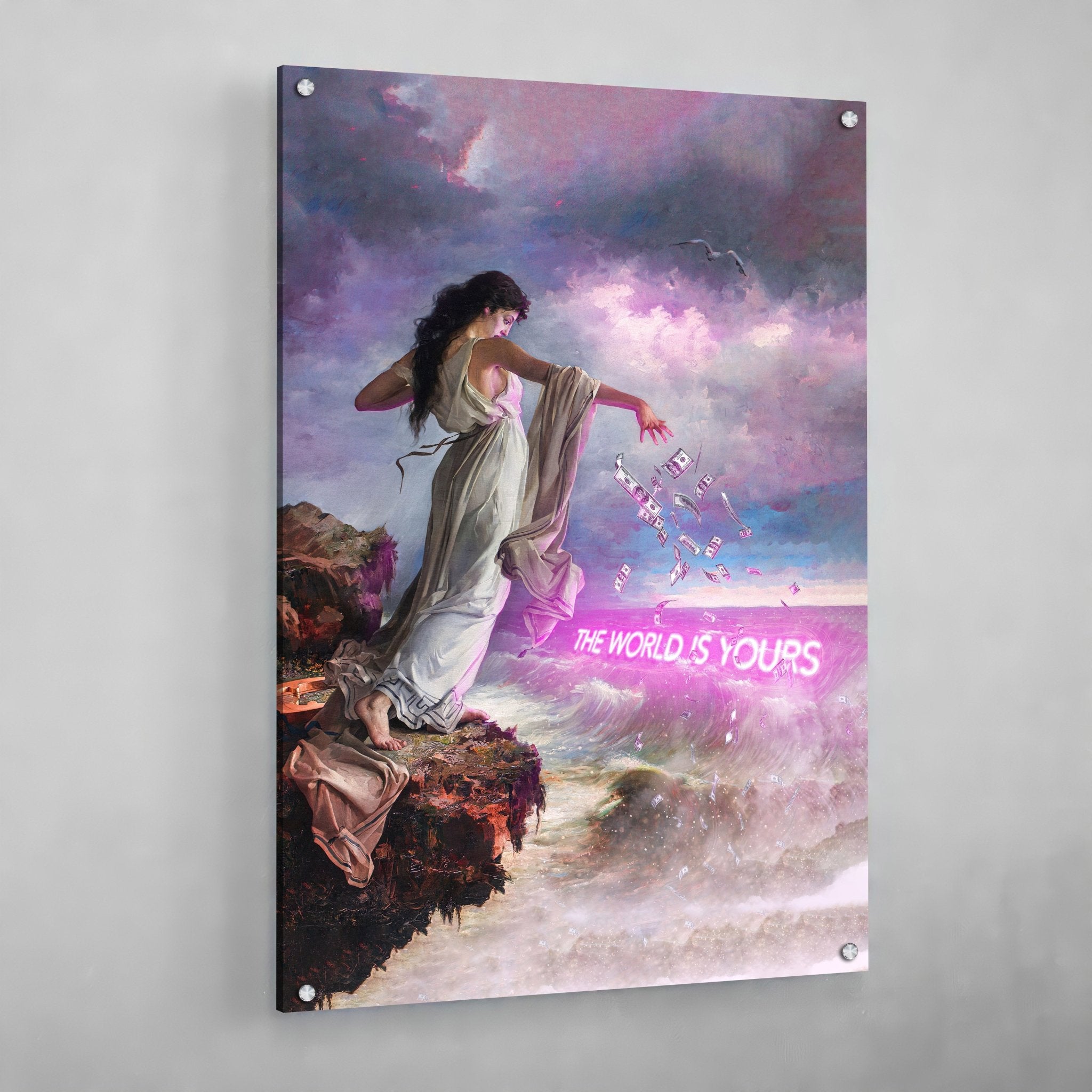 The World Is Yours Modern Wall Art - Luxury Art Canvas