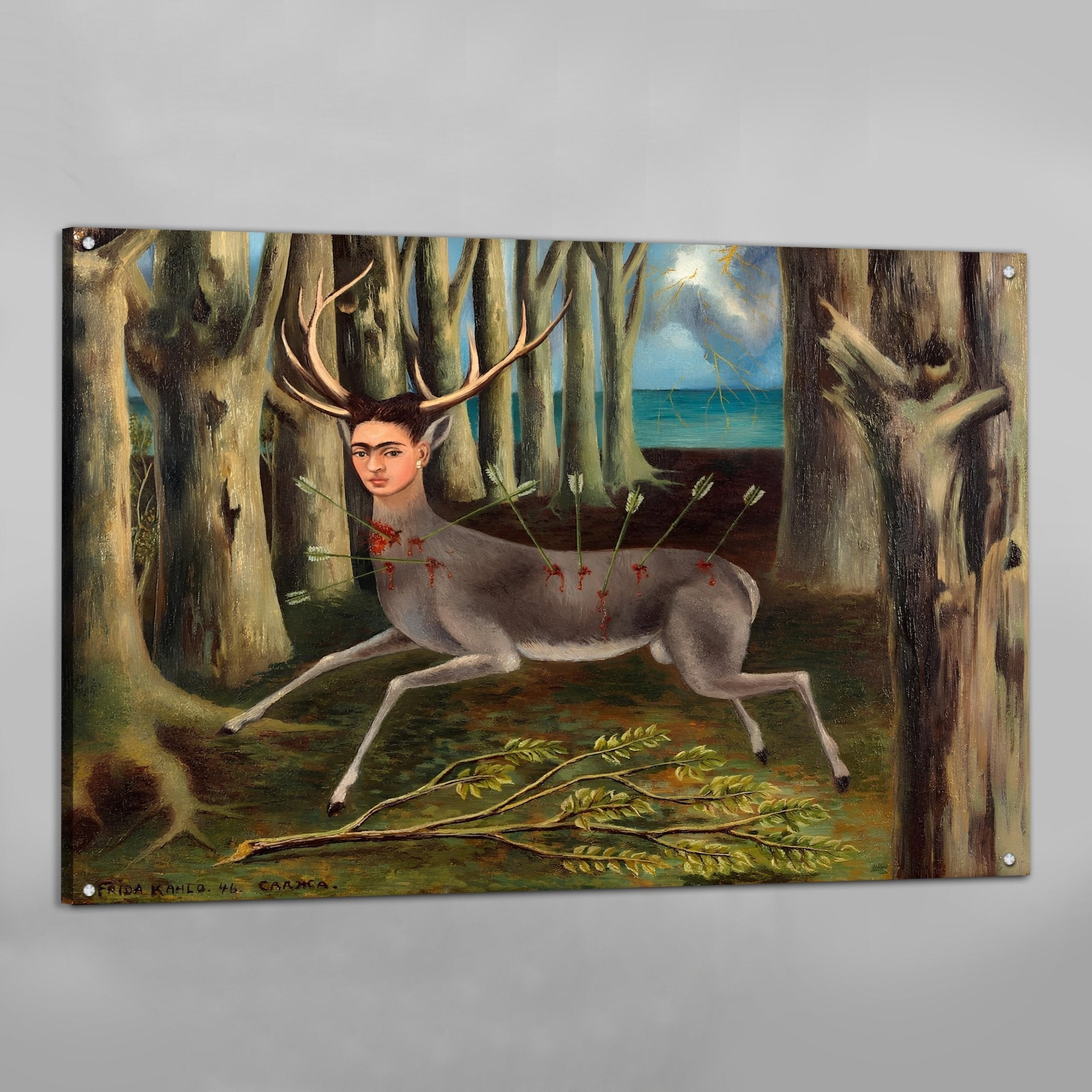 The Wounded Deer Frida Kahlo Wall Art - Luxury Art Canvas