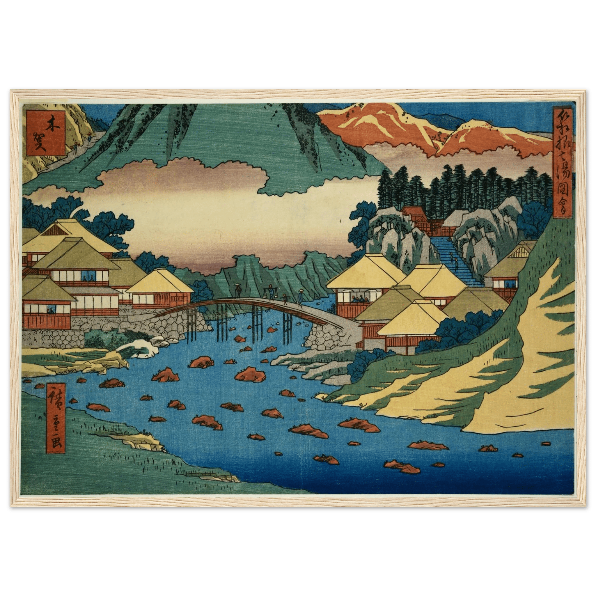 Traditional Japanese Landscape Wall Art - Luxury Art Canvas