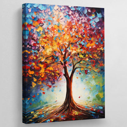 Tree Of Life Abstract Wall Art - Luxury Art Canvas