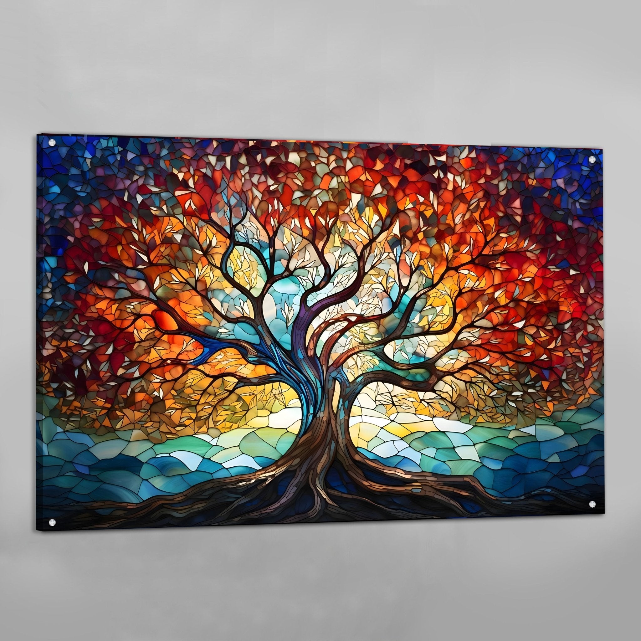 Tree Of Life Modern Wall Art - Luxury Art Canvas
