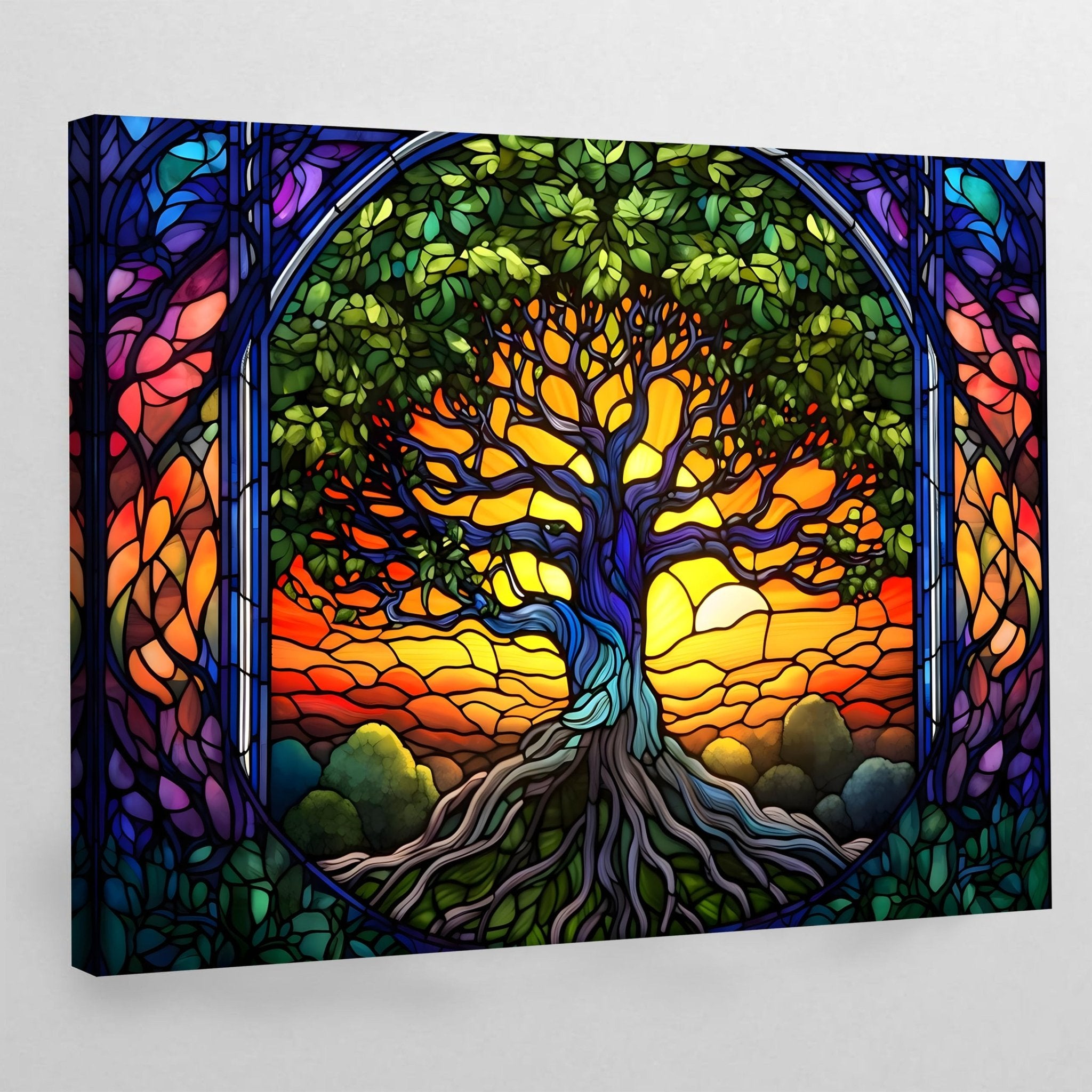 Tree Of Life Spiritual Wall Art - Luxury Art Canvas