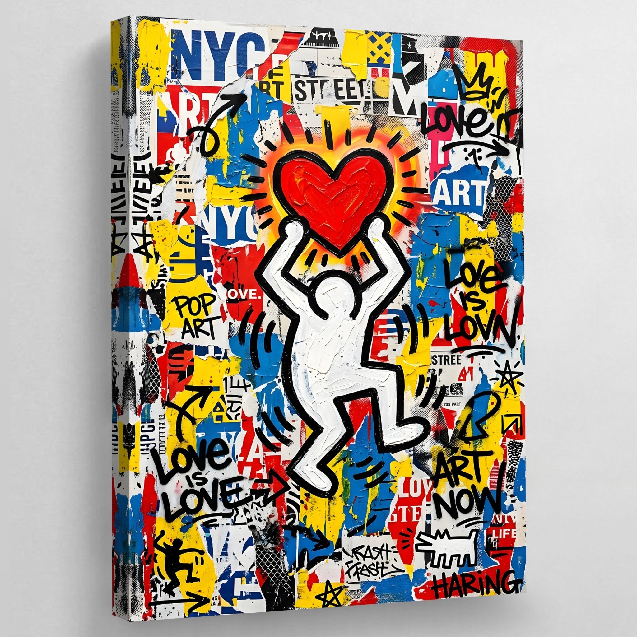 Urban Love Graffiti Wall Art - Luxury Art Canvas