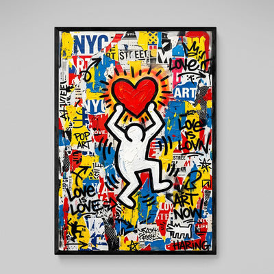 Urban Love Graffiti Wall Art - Luxury Art Canvas