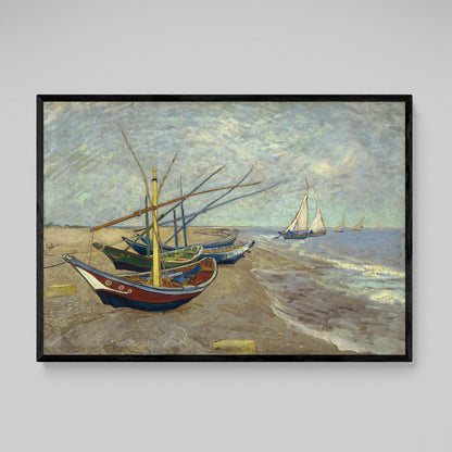 Van Gogh Fishing Boats Wall Art - Luxury Art Canvas