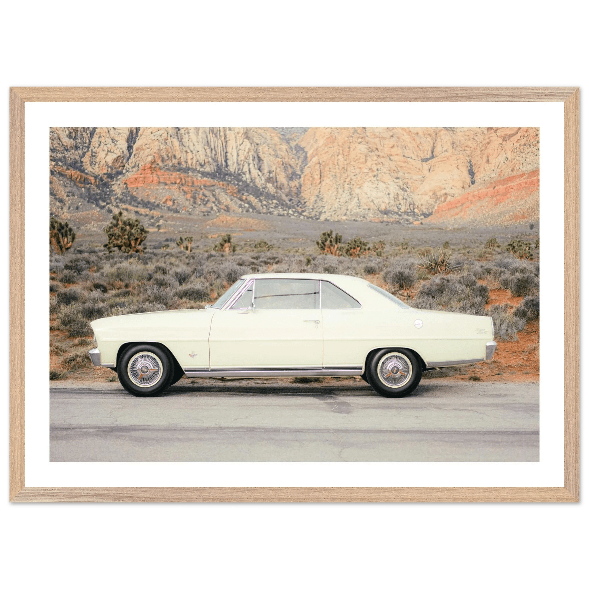 Vintage American Car Photography Wall Art - Luxury Art Canvas