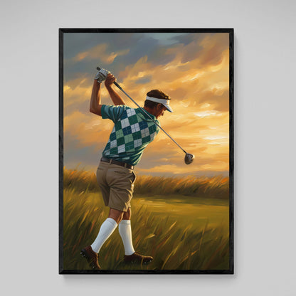 Vintage Golf Canvas Wall Art - Luxury Art Canvas