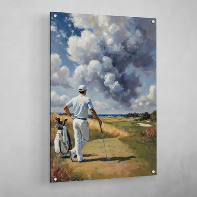 Vintage Golf Wall Art - Luxury Art Canvas