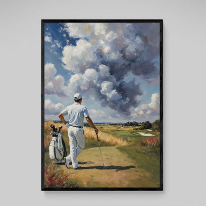 Vintage Golf Wall Art - Luxury Art Canvas