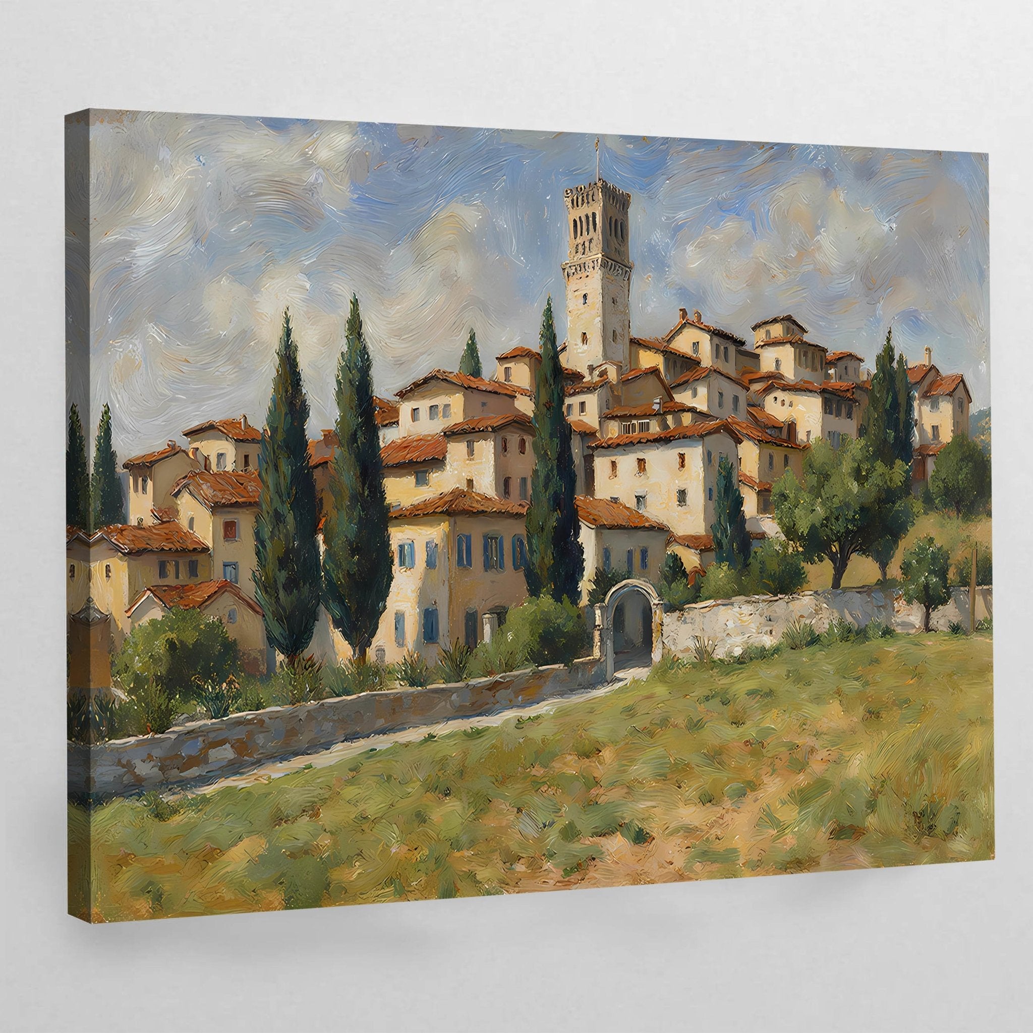 Vintage Landscape Wall Art - Luxury Art Canvas
