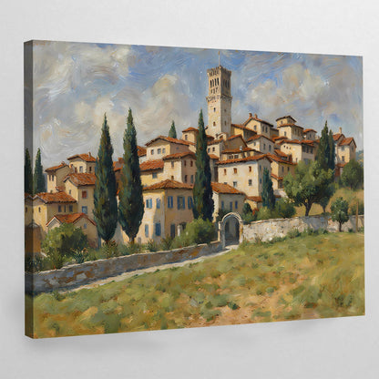 Vintage Landscape Wall Art - Luxury Art Canvas