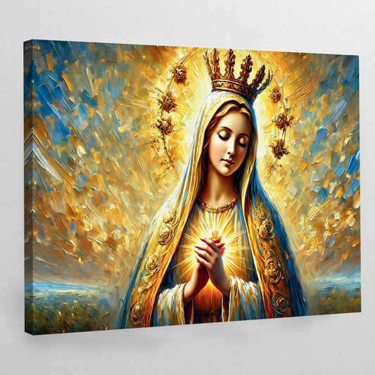 Virgin Mary Canvas Wall Art - Luxury Art Canvas
