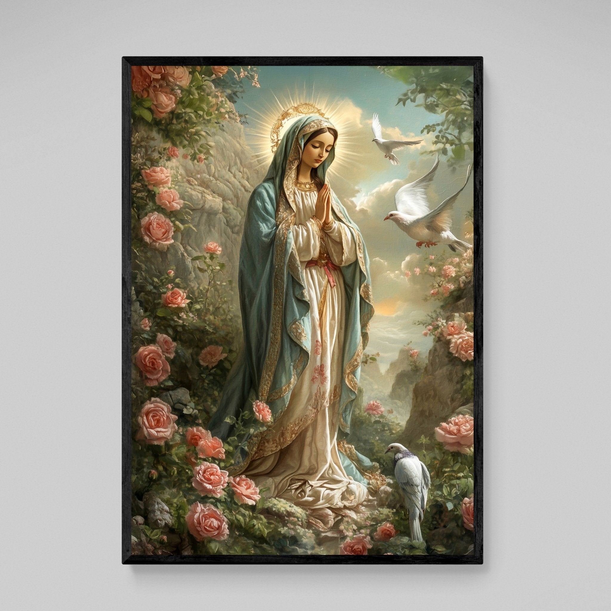 Virgin Mary Wall Art - Luxury Art Canvas