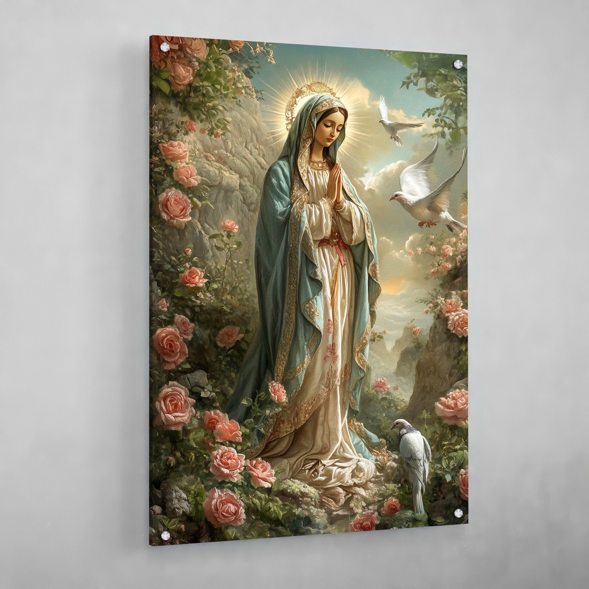 Virgin Mary Wall Art - Luxury Art Canvas