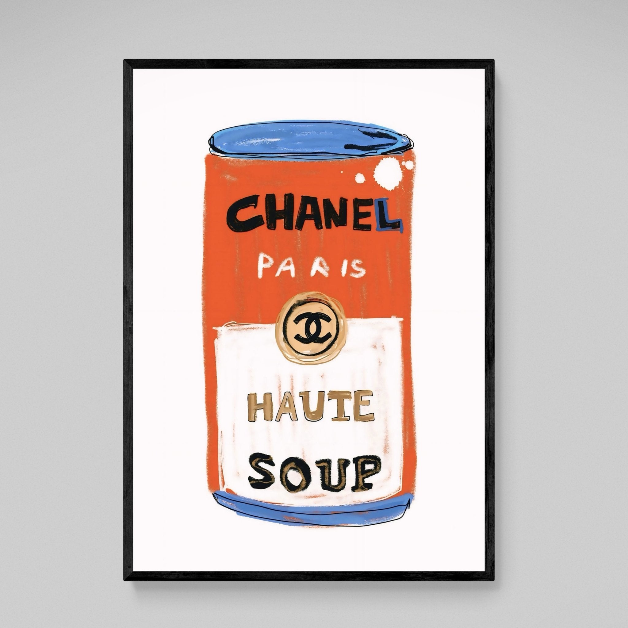 Warhol Soup Chanel Canvas Wall Art - Luxury Art Canvas