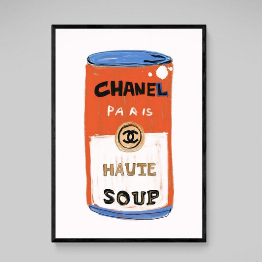 Warhol Soup Chanel Canvas Wall Art - Luxury Art Canvas
