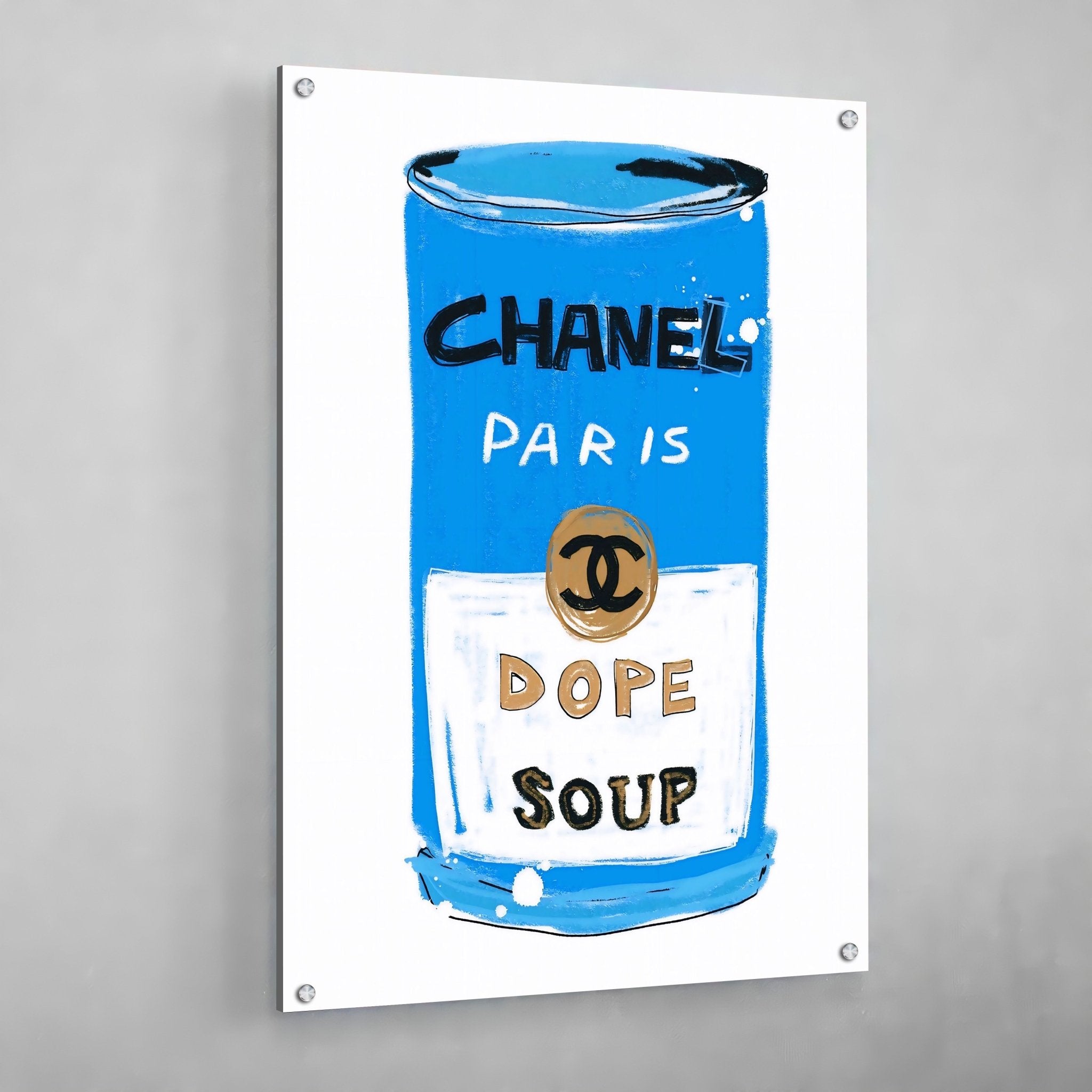 Warhol Soup Chanel Wall Art - Luxury Art Canvas