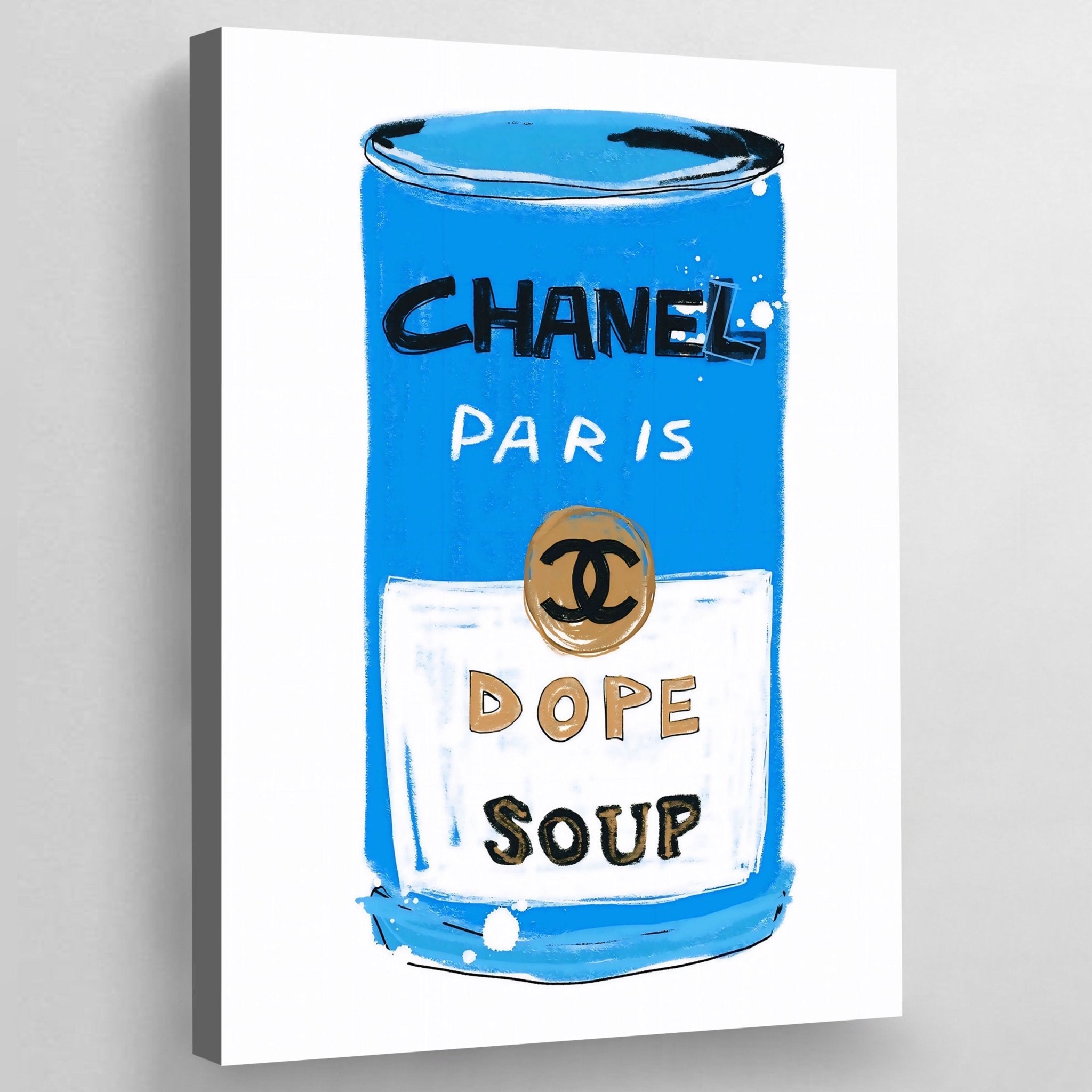 Warhol Soup Chanel Wall Art - Luxury Art Canvas