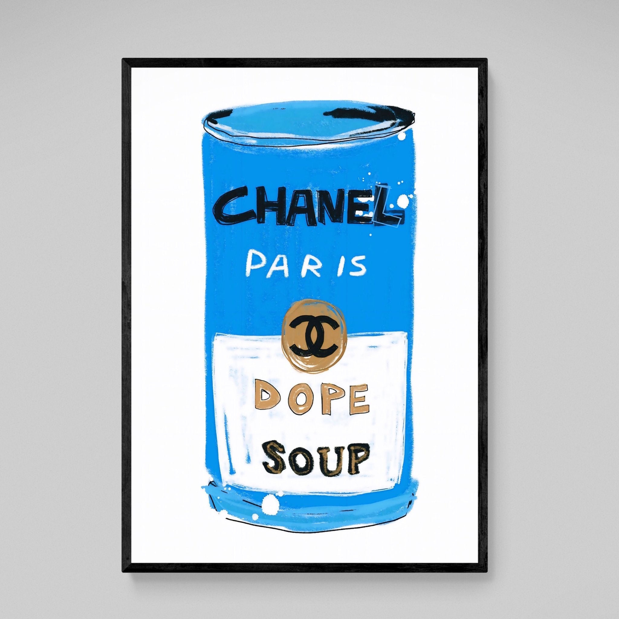 Warhol Soup Chanel Wall Art - Luxury Art Canvas